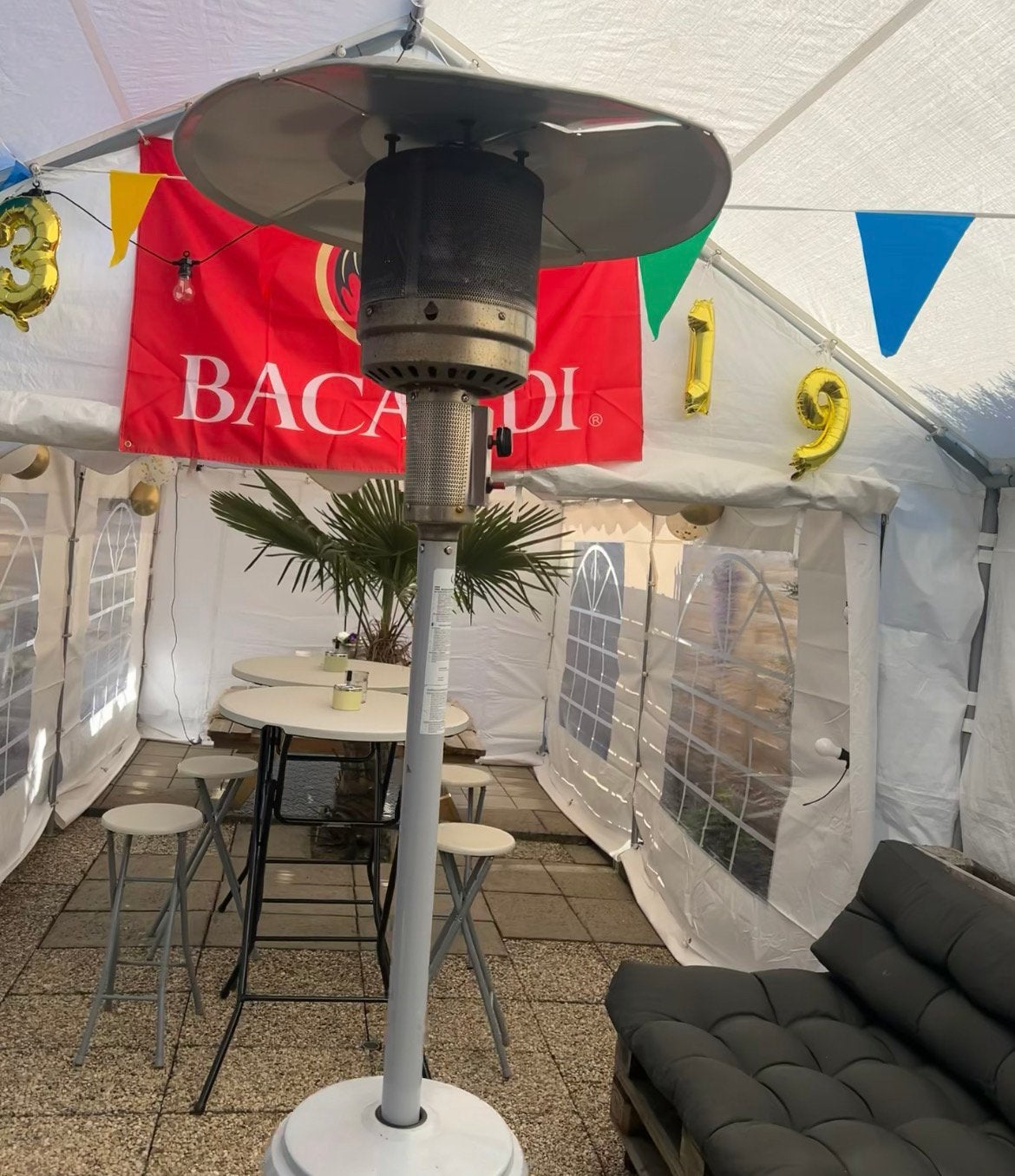 Terras heater, Tuin en Terras, Ophalen, Zo goed als nieuw
