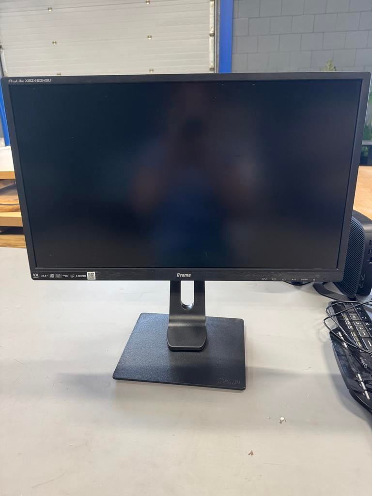 Iiyama scherm, Computers en Software, Monitoren, Ophalen, Gebruikt, Full HD, 60 Hz of minder