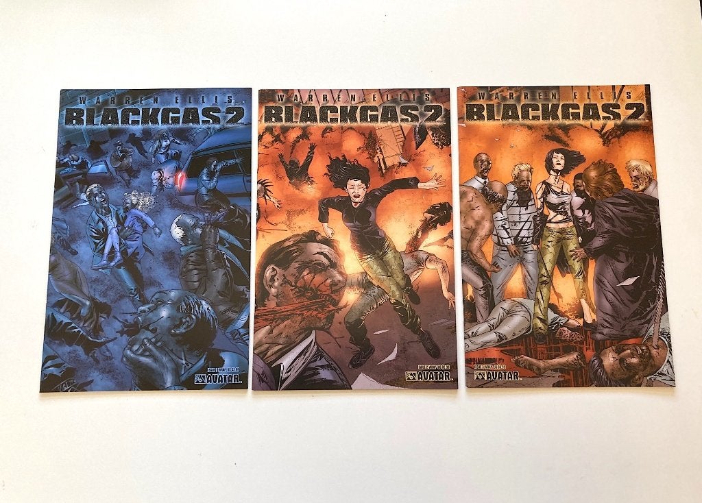 Black Gas 2 #1-3 (set) 2nd Series Avatar Comics 2006, Boeken, Ophalen, Amerika, Complete serie of reeks, Nieuw
