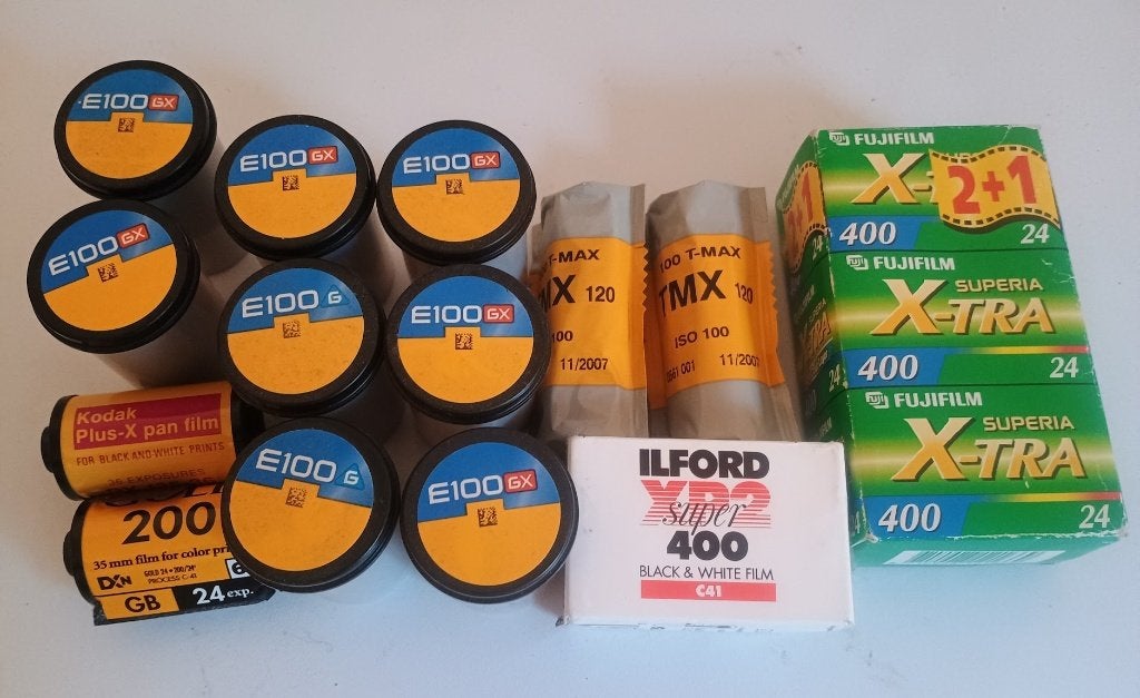Expired filmrolletjes, Verzenden, 35mm film