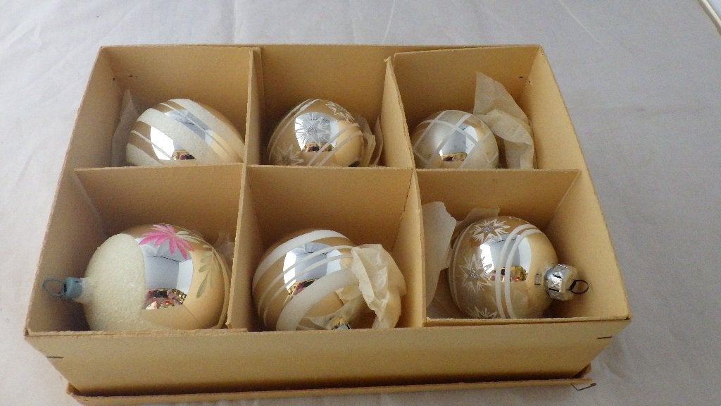 6 oude kerstballen, Diversen, Ophalen of Verzenden