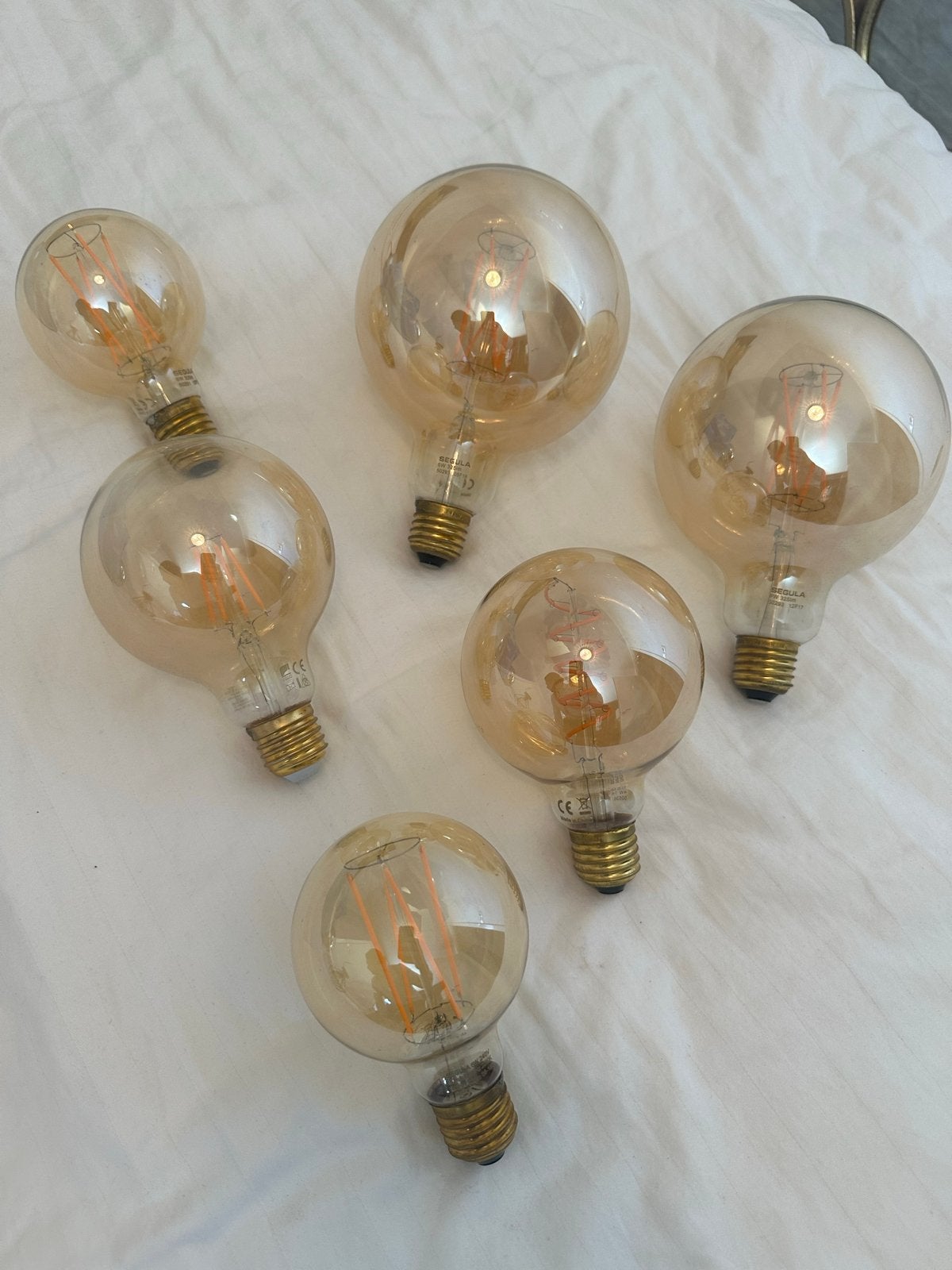6 Segula LED lampen 6W, verschillende groottes, Ophalen, Gebruikt, Inclusief lichtbron, Overige typen