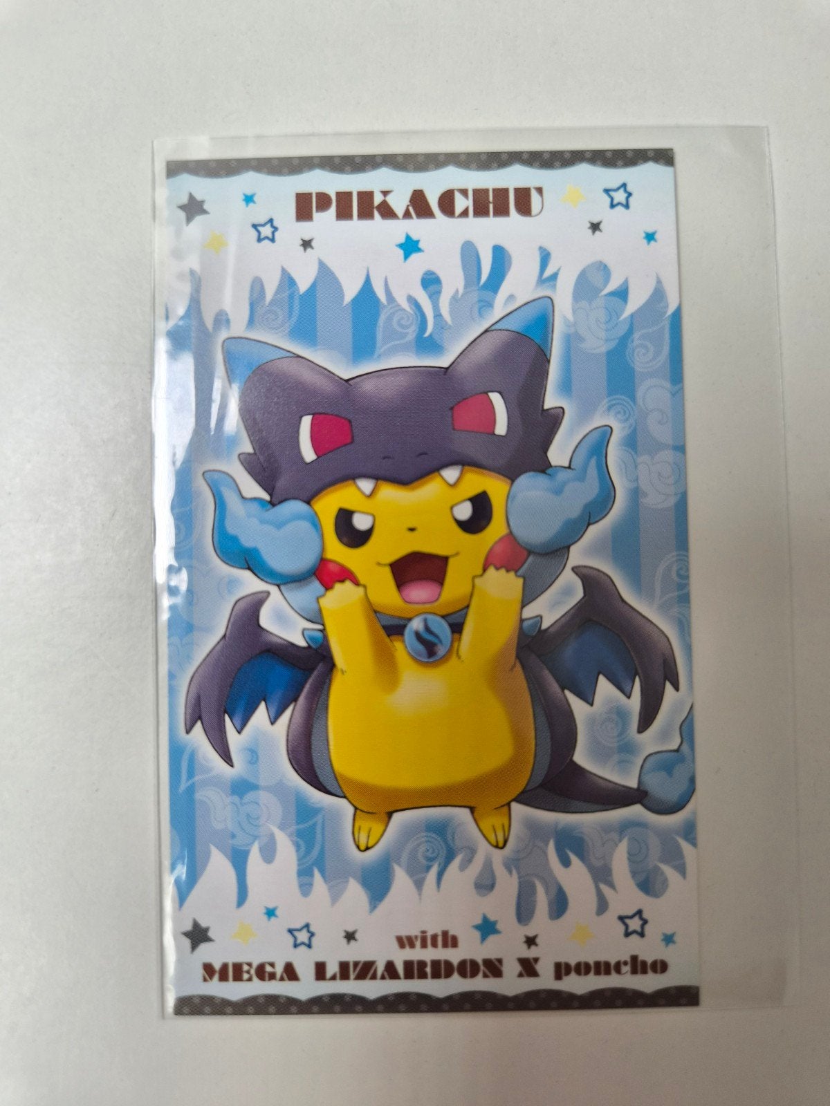 Poncho Wearing Pikachu Mega Charizard X Business Card, Ophalen of Verzenden, Nieuw, Losse kaart