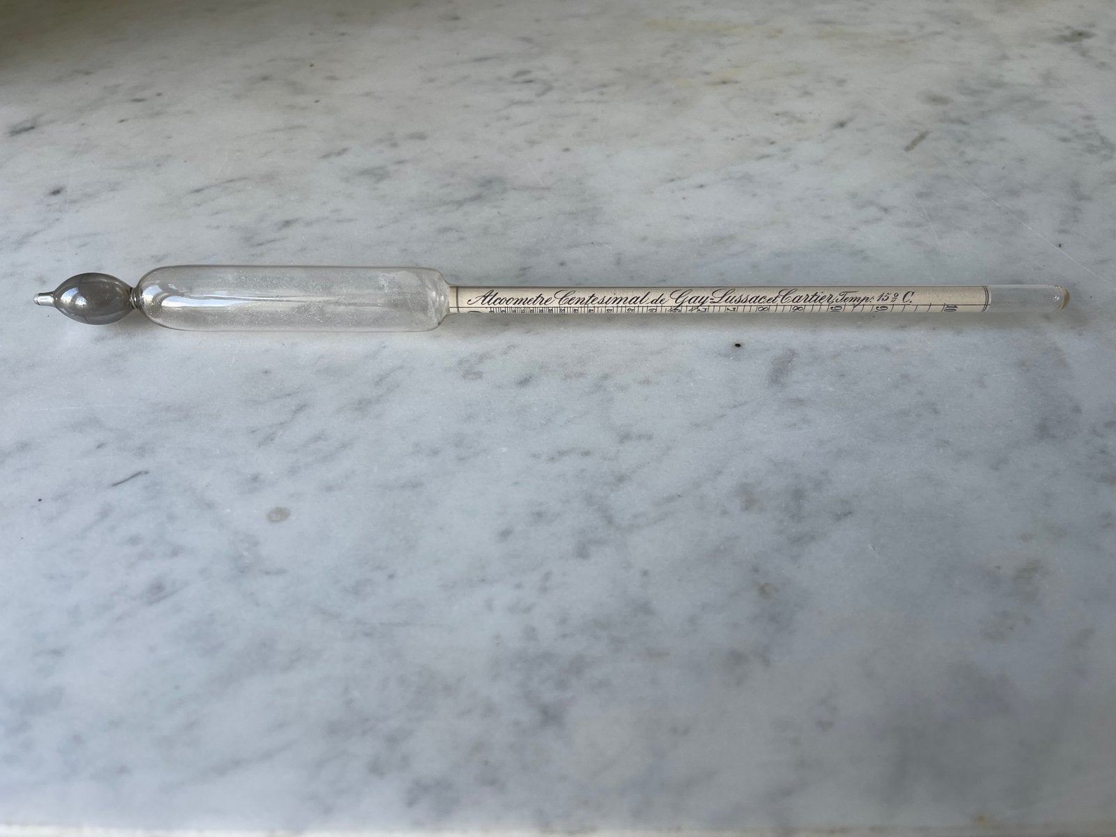 Antieke Gay-Lussac alcoholmeter, 19e eeuw, Ophalen of Verzenden