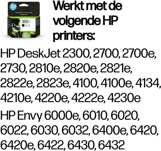 HP 305XL Zwarte Origineel (Cartridge) *Nieuw*, Info@HP.nl, Nieuw, Ophalen of Verzenden, HP