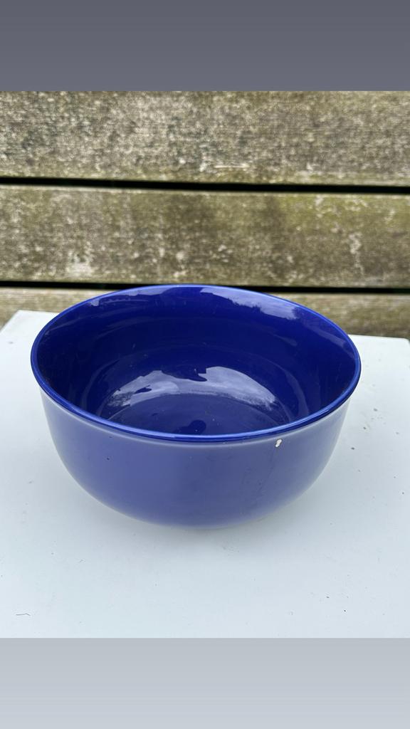 Diepblauwe kom - perfect voor salades of snacks, Ophalen
