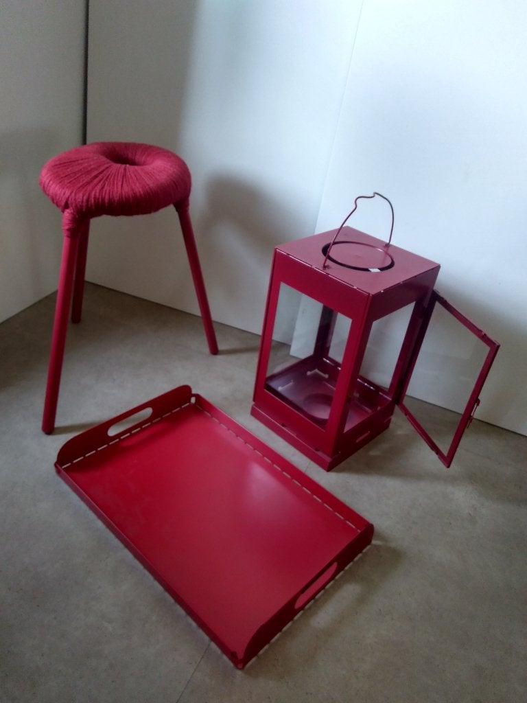 Mooie rode woonaccessoires, Ophalen, Zo goed als nieuw