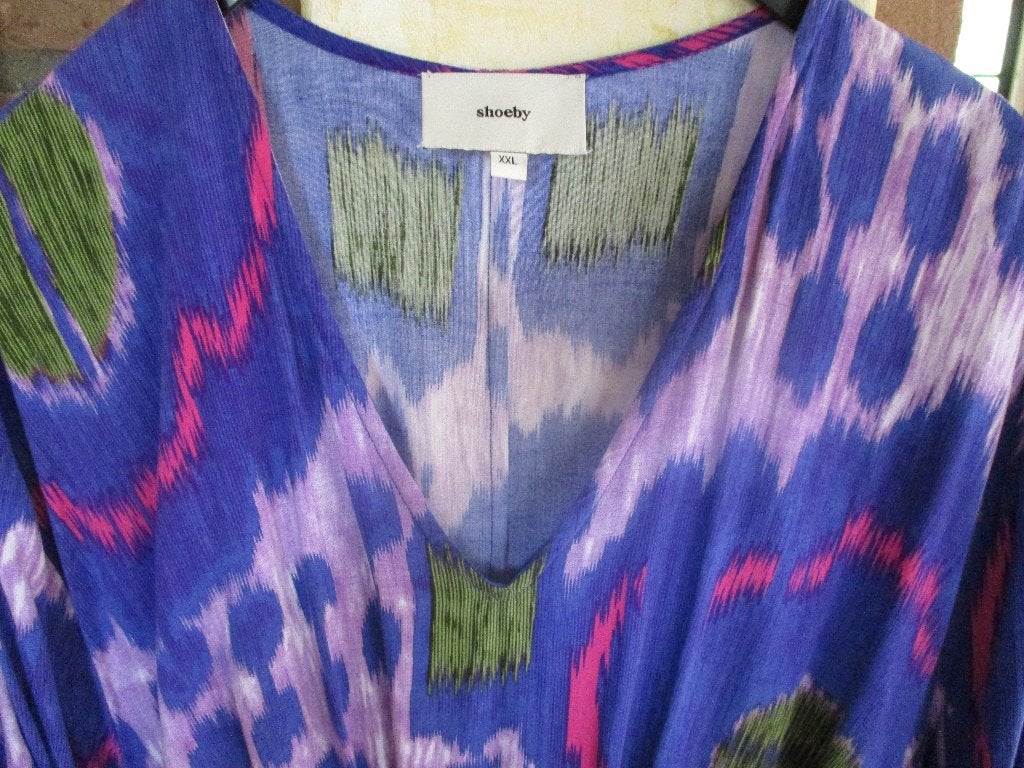 mj/SHOEBY/jurk/jurkje/maxijurk/XXL/44 met 7/8 mouw, Maat 42/44 (L), Zo goed als nieuw, Shoeby, Onder de knie