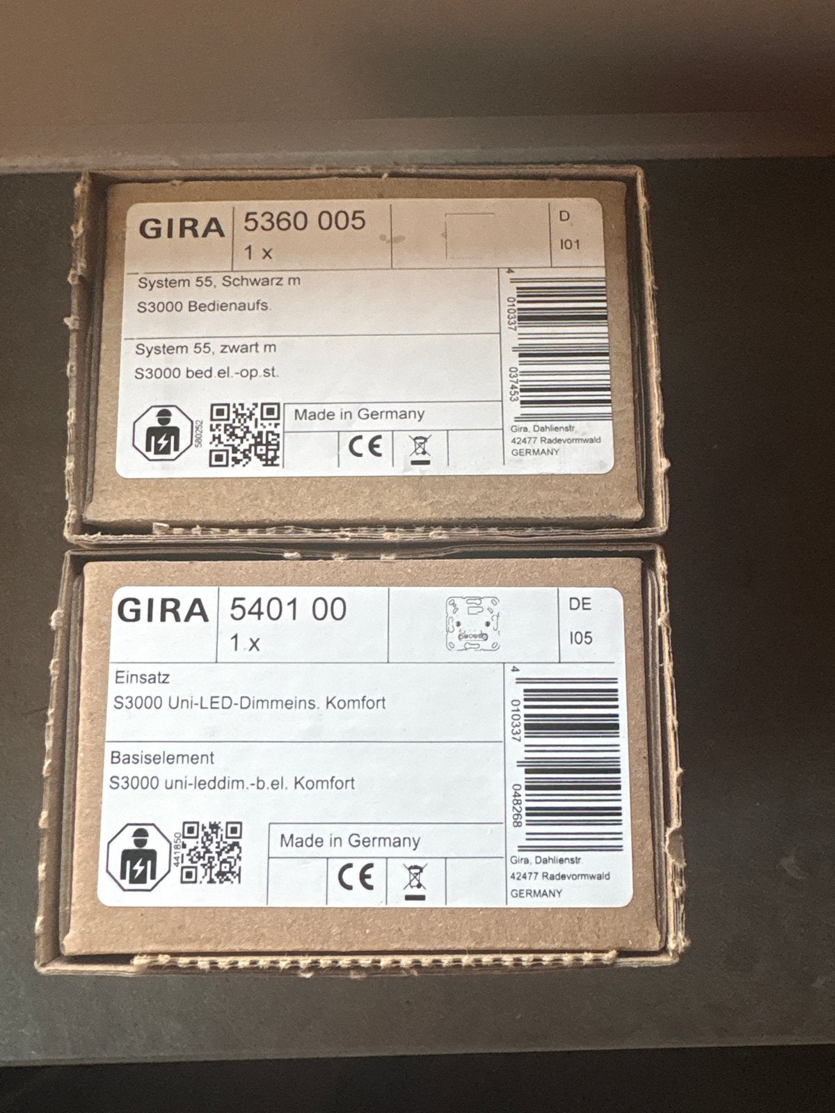 Gira tast dimmer te koop, Doe-het-zelf en Verbouw, Elektra en Kabels, Ophalen, Nieuw, Gira, Dimmer