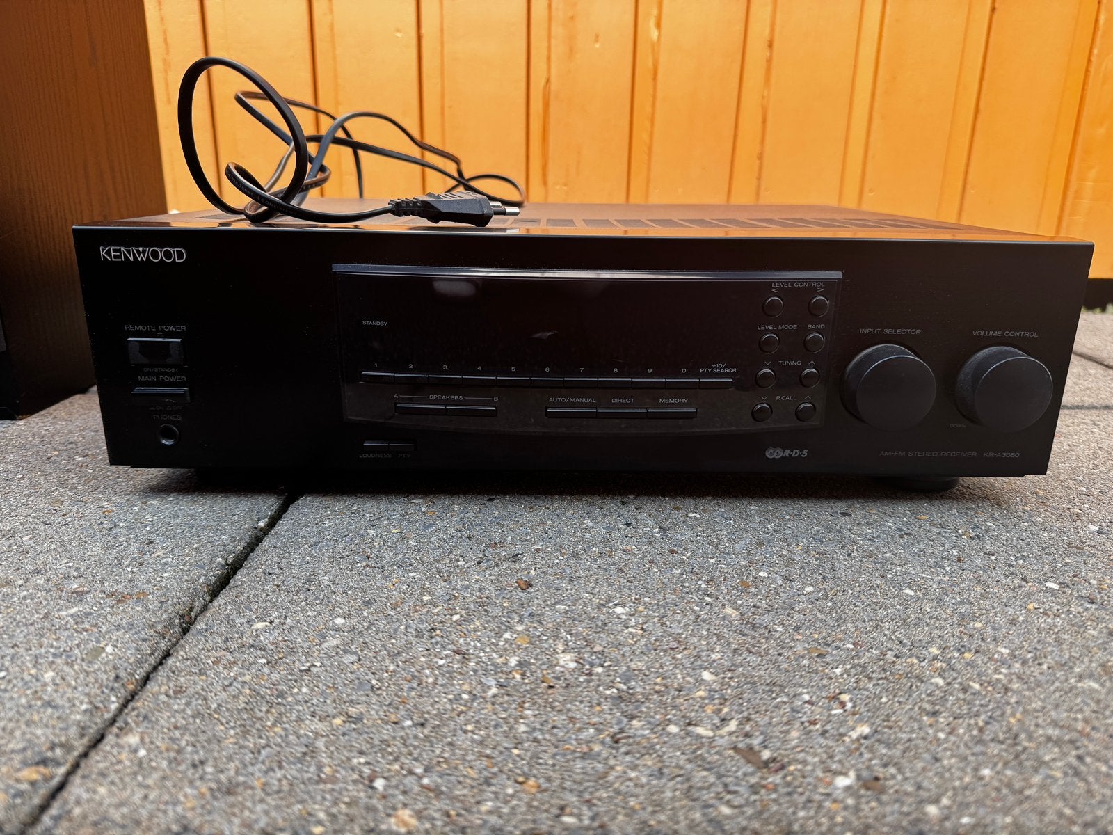 Vintage stereoset: Kenwood receiver + Wharfedale speakers, Ophalen, Zo goed als nieuw