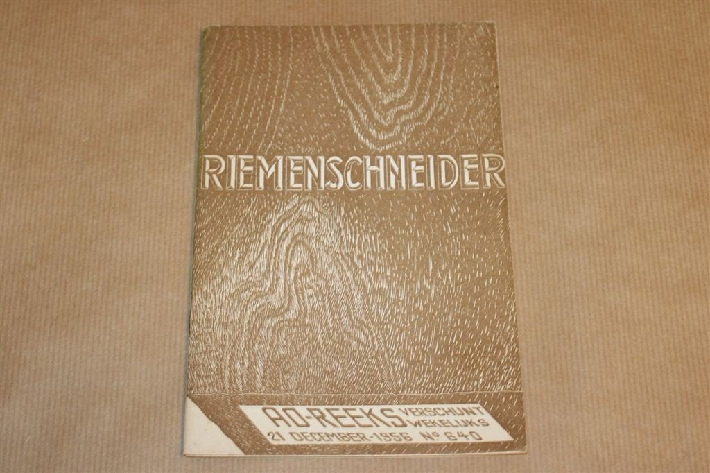 Riemenschneider — Duitse Beeldhouwkunst Vintage Boekje 1956, Ophalen of Verzenden, Gelezen