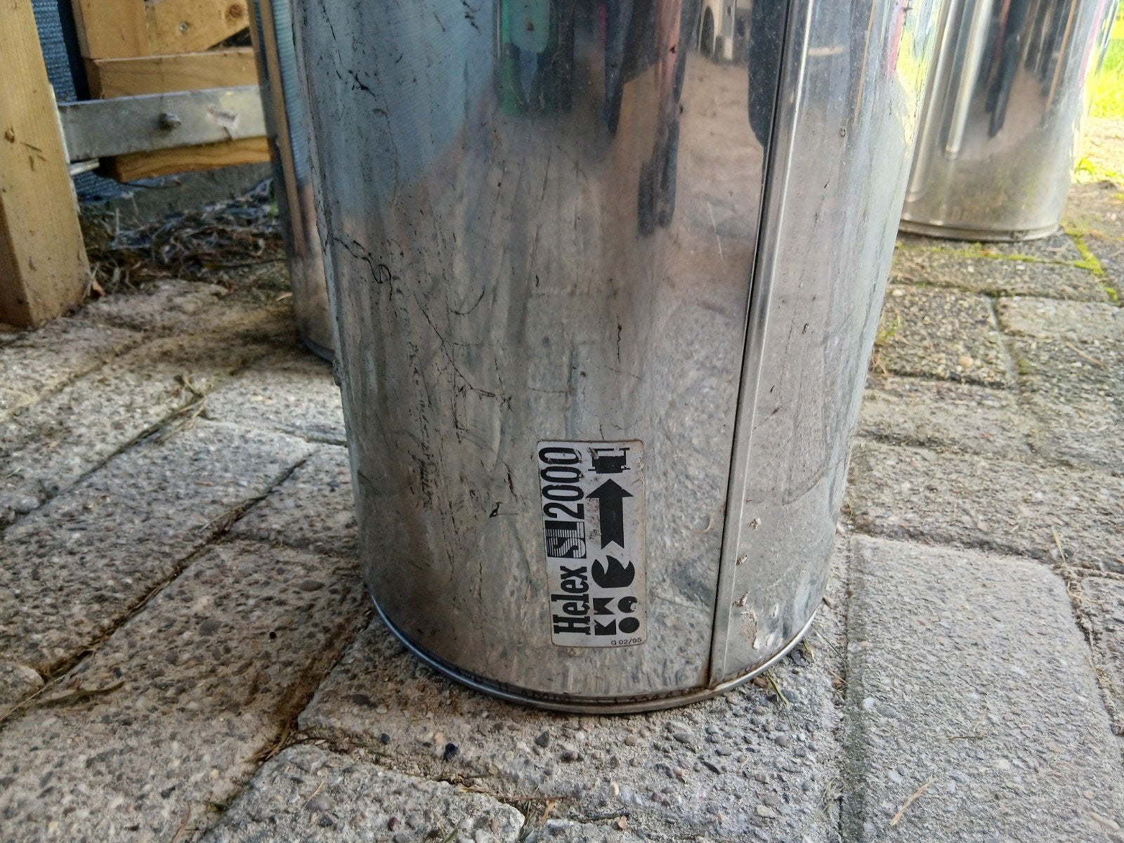 RVS dubbelwandig rookkanaal bijna nieuw!180/230mm Helex, Ophalen, Zo goed als nieuw, Hout, Gaskachel
