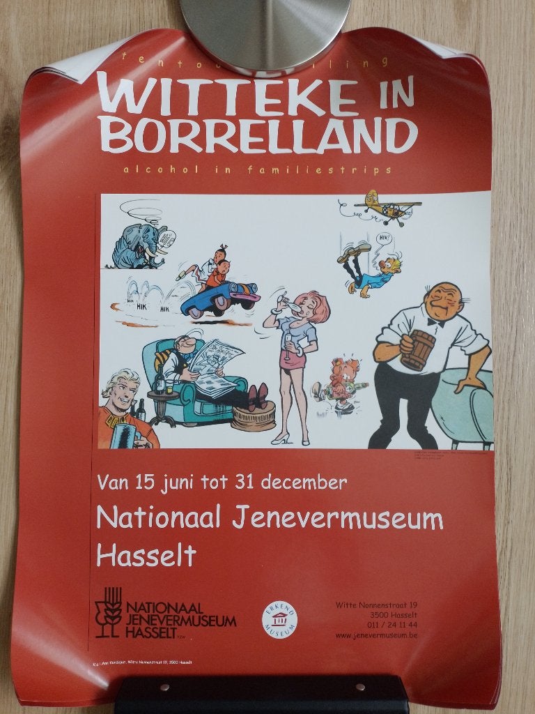 Suske en Wiske Lambik - Poster 2003 tentoonstelling Hasselt, Verzamelen, Ophalen, Suske en Wiske, Nieuw, Overige typen