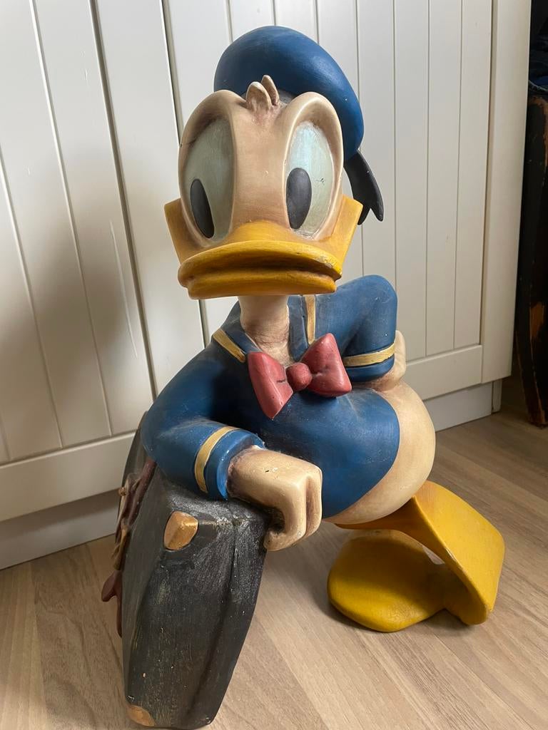 Donald duck oud vintage, Verzamelen, Ophalen, Donald Duck, Zo goed als nieuw, Beeldje of Figuurtje