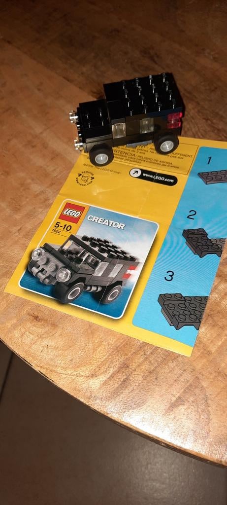 Lego Creator Zwarte SUV 7602, Ophalen of Verzenden