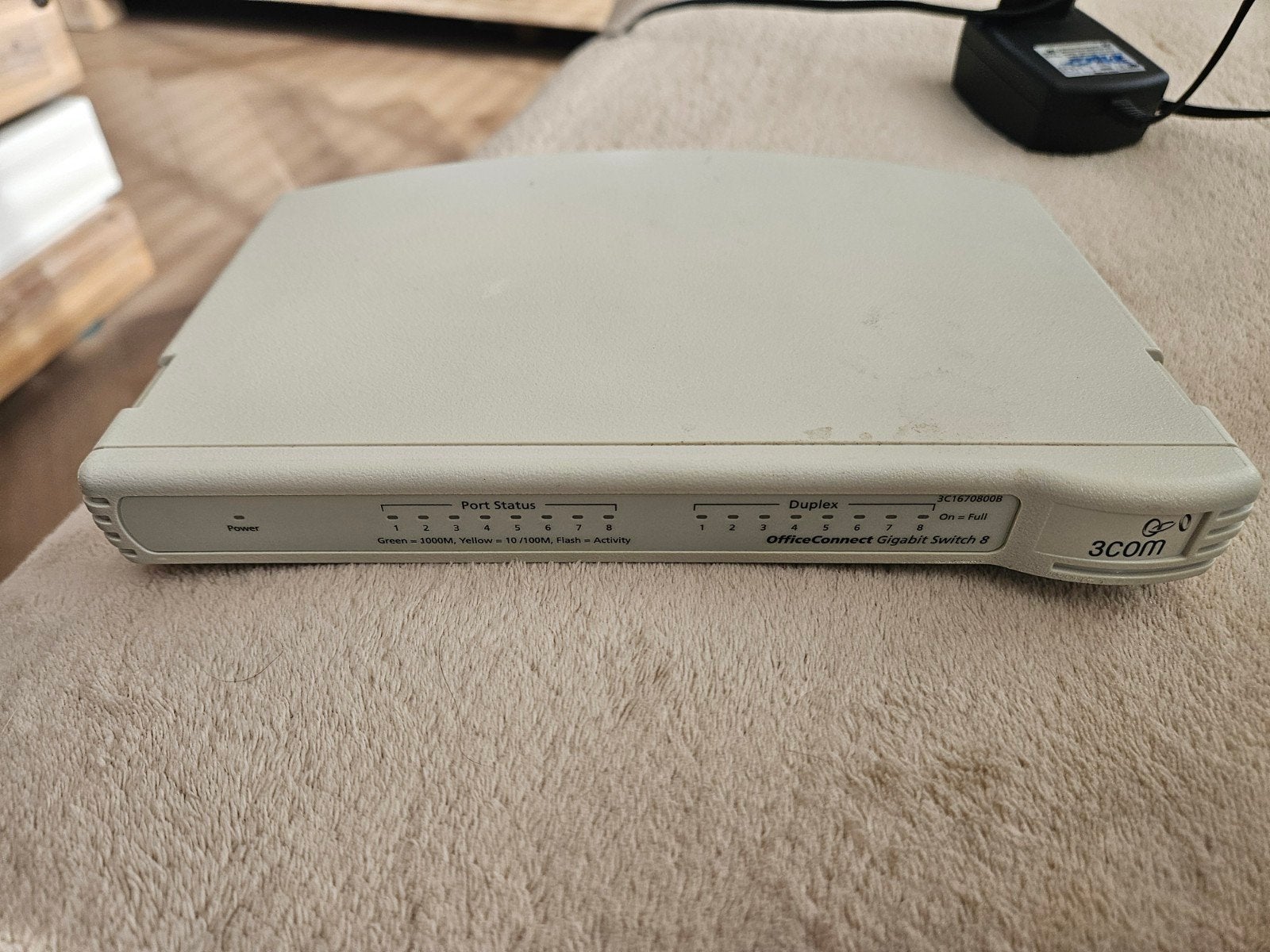 3Com OfficeConnect Gigabit Switch 8 poorts - Werkt perfect, Ophalen of Verzenden, Gebruikt