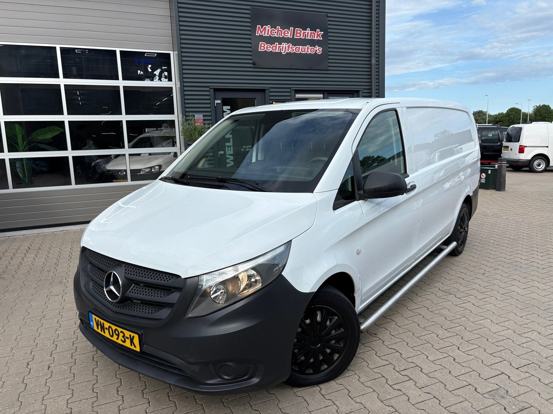 Mercedes-Benz Vito 114 CDI Lang Airco 3 Zits, Auto's, Gebruikt, Zwart, 4 cilinders, Wit