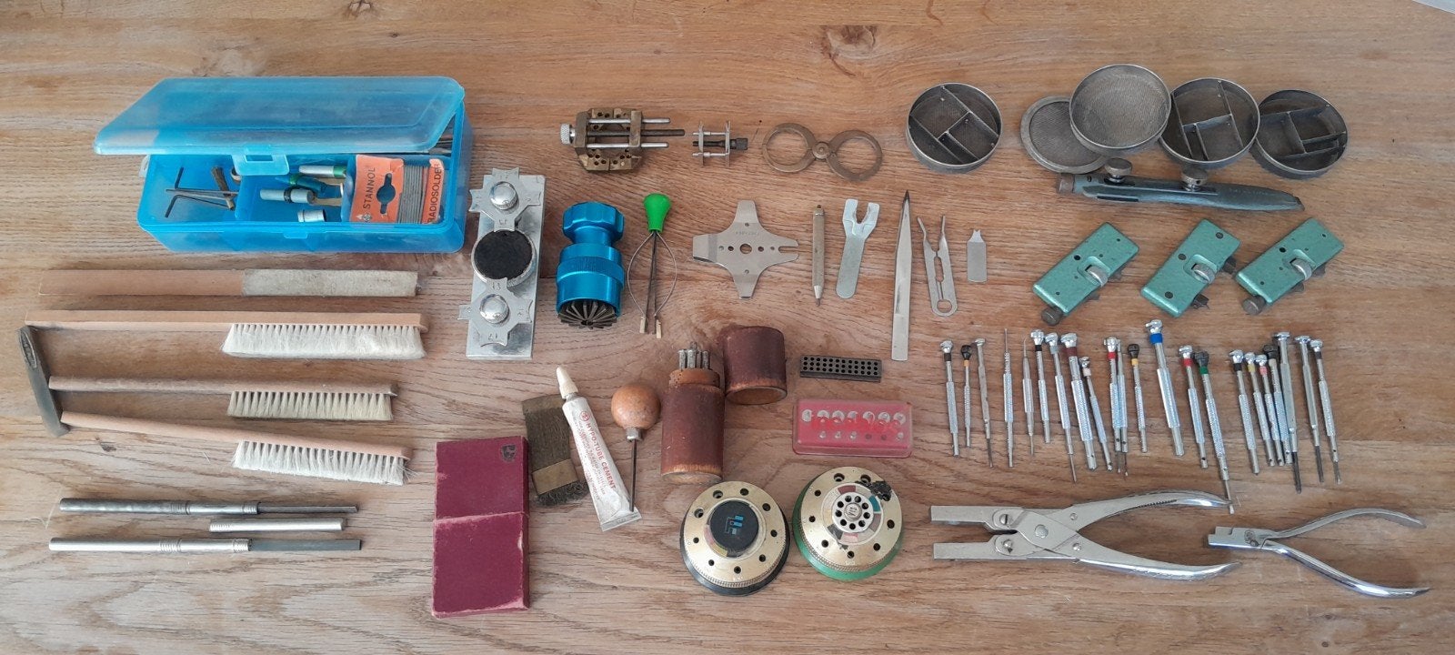 Horlogemaker gereedschap divers, Gebruikt, Verzenden, Diverse horlogerie, Gereedschappen divers