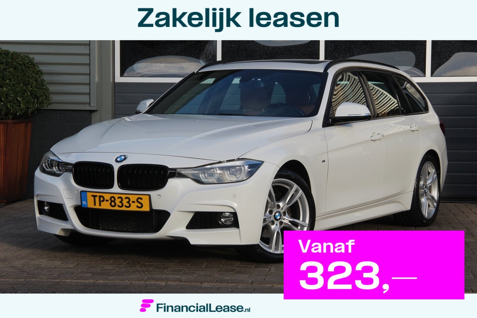 BMW 3-serie Touring 318i M Sport | 2E EIGENAAR | PANO-DAK |, Automaat, Gebruikt, Euro 6, 1465 kg