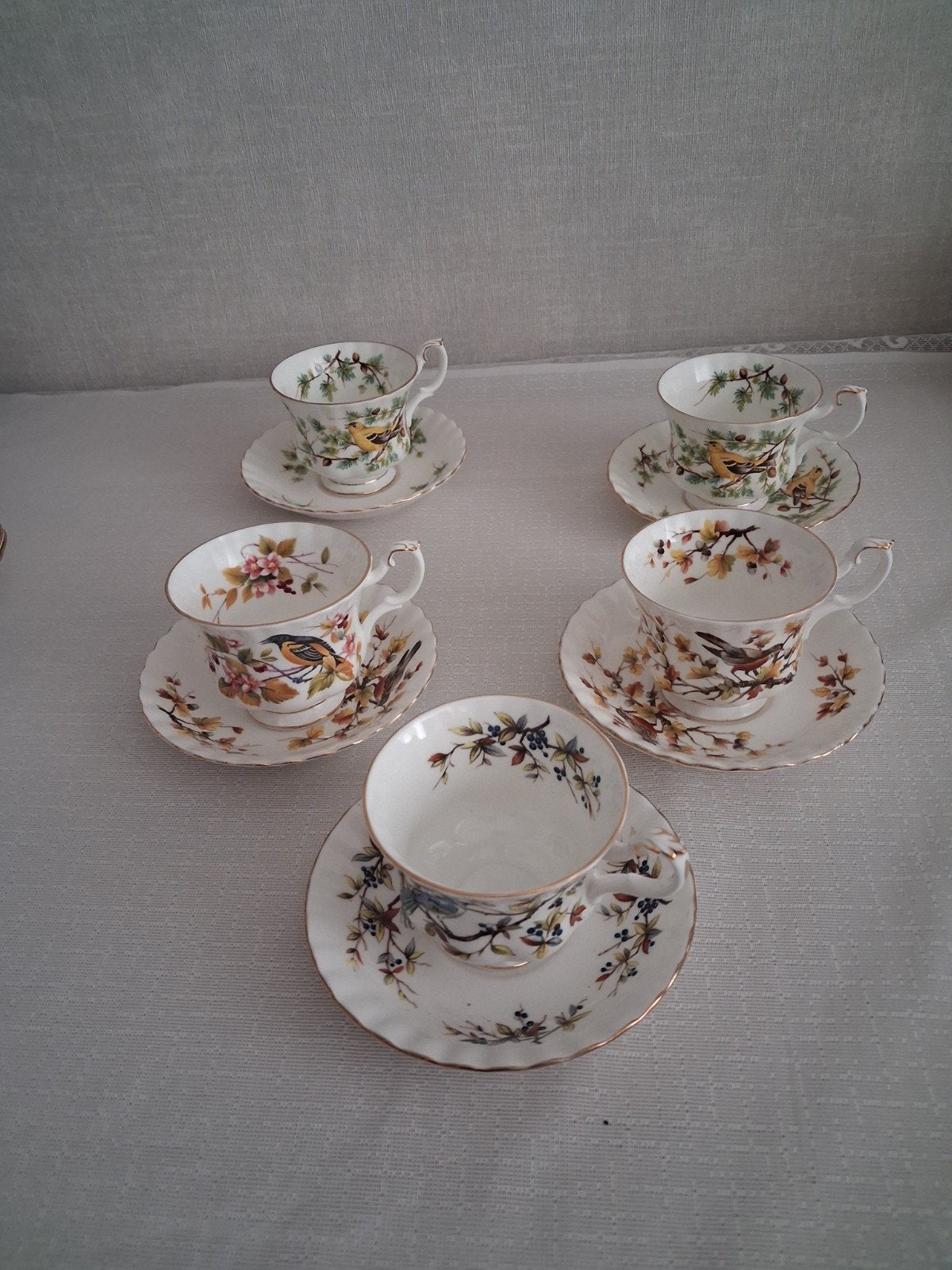 Royal Albert Heren kopjes en schotels, Ophalen of Verzenden