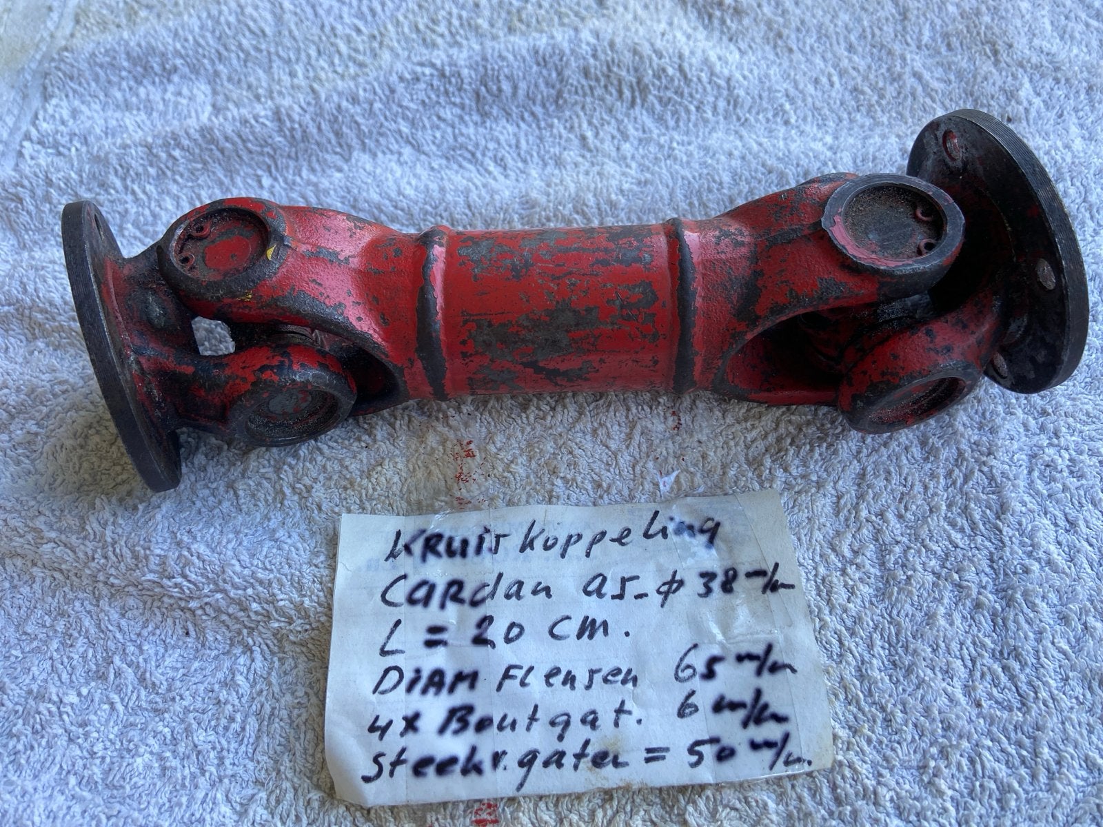 Compacte Cardanas / Kruiskoppeling - 20 cm, Ophalen of Verzenden