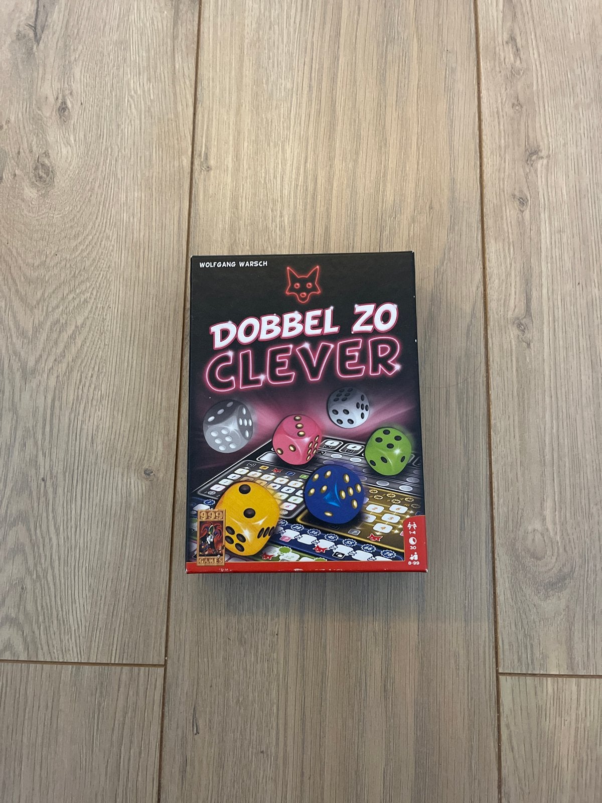 Clever dobbelspel, Een of twee spelers, Ophalen, Zo goed als nieuw