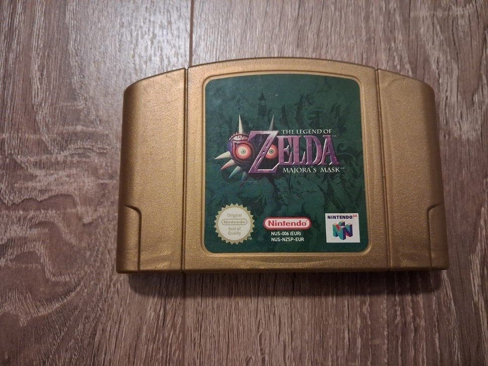 The Legend of Zelda: Majora's Mask N64 (Goud), 1 speler, Ophalen of Verzenden, Zo goed als nieuw, Role Playing Game (Rpg)
