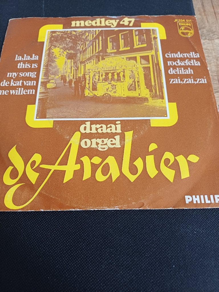 277 Single Draaiorgel de Arabier – Medley 47 – JF 334 511, Gebruikt, 7 inch, Ophalen of Verzenden, Overige typen
