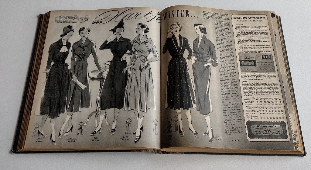 Bundel Weekblad Margriet dec 1950 – mrt 1951, Ophalen of Verzenden, Gelezen, Damesbladen