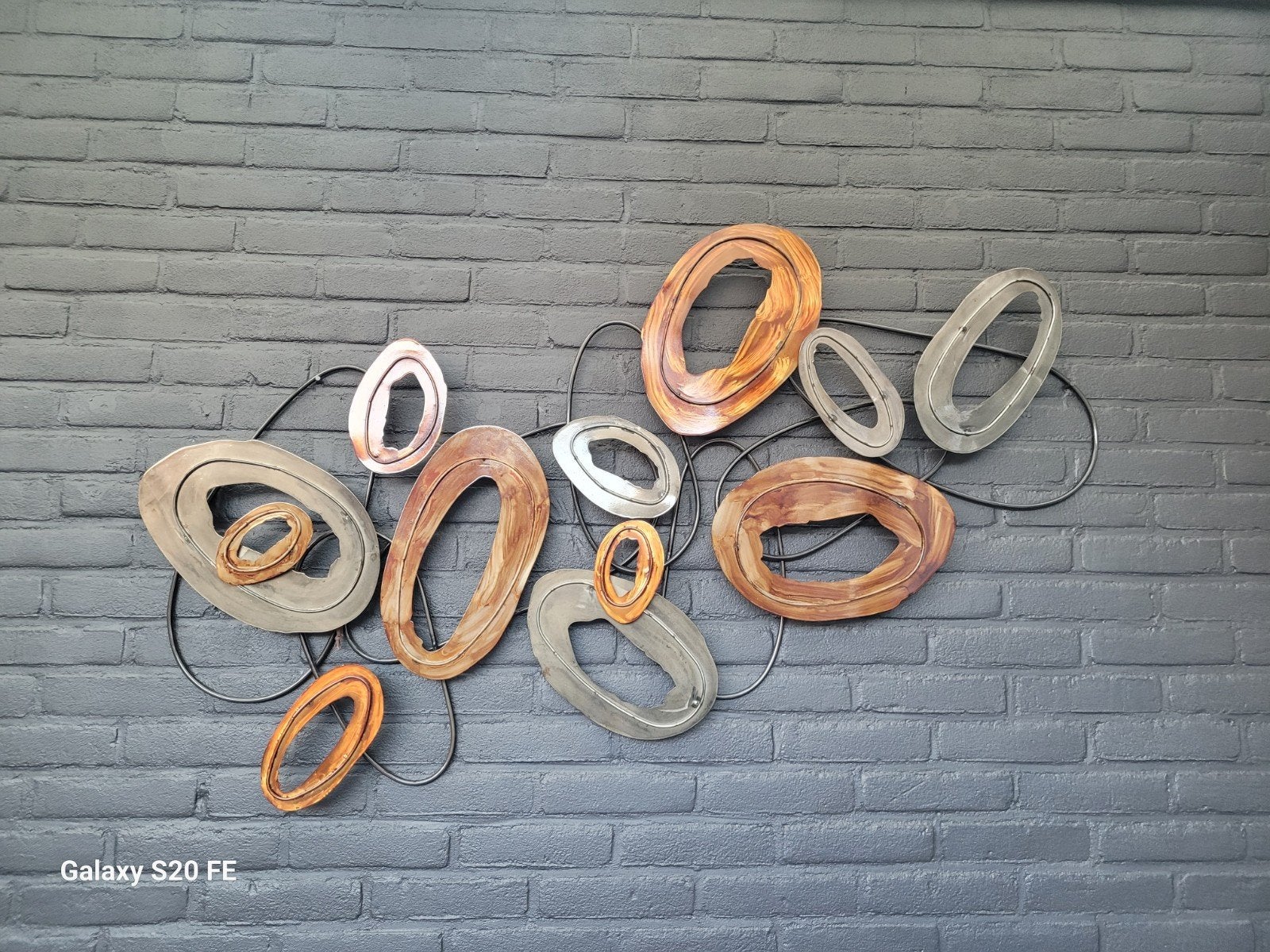 Moderne wanddecoratie, Ophalen, Metaal, Wandhanger, Zo goed als nieuw