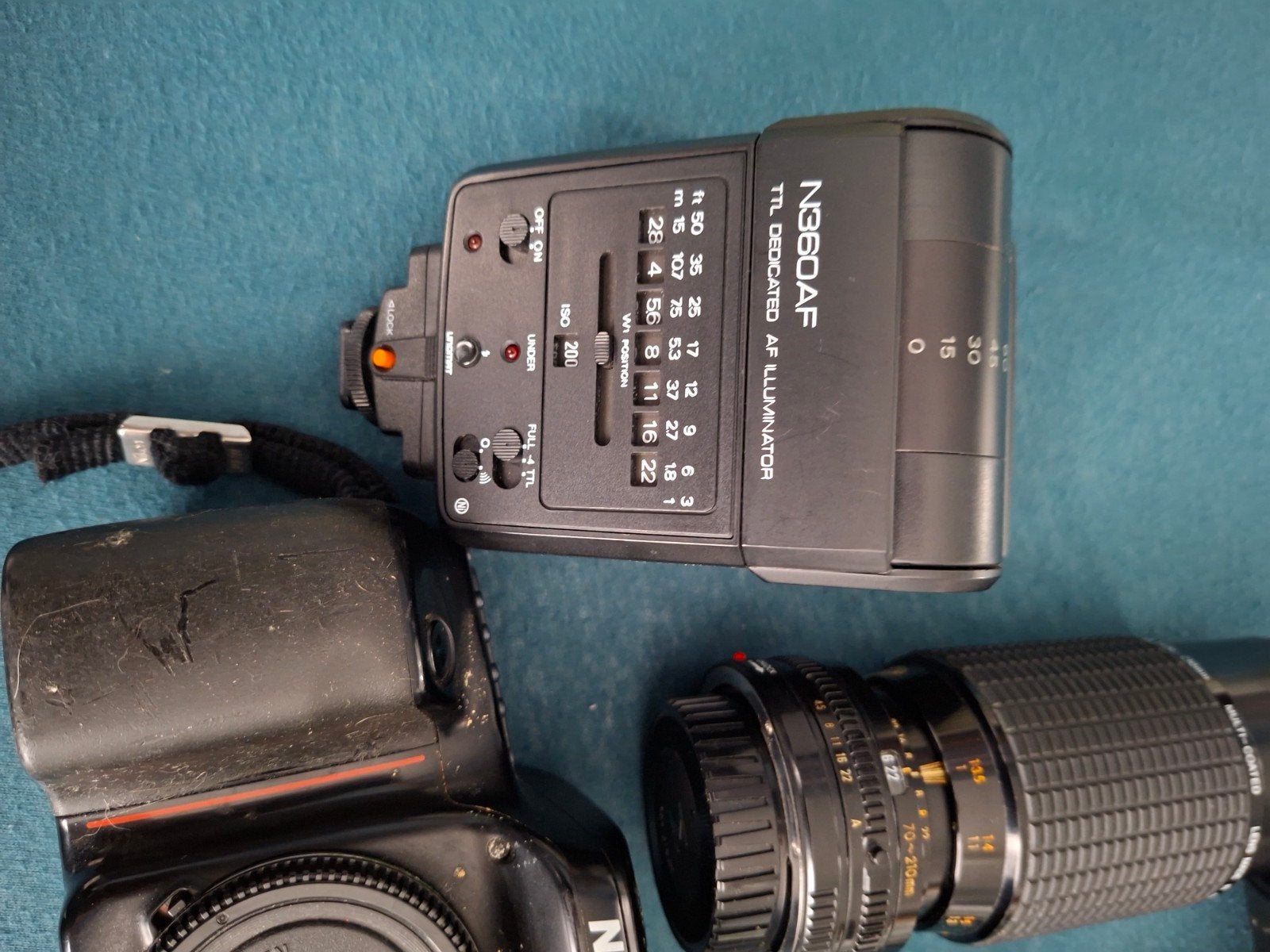 Nikon F60 Spiegelreflexcamera met Sigma Zoom-K II lens, Ophalen of Verzenden