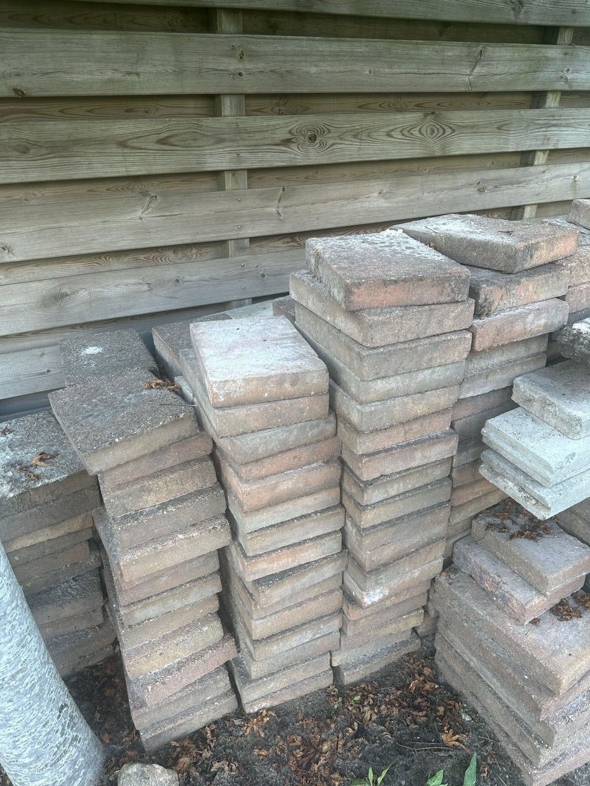 Gebruikte terrastegels +/- 24m2, Tuin en Terras, Ophalen, Gebruikt, Klinkers, 10 m² of meer