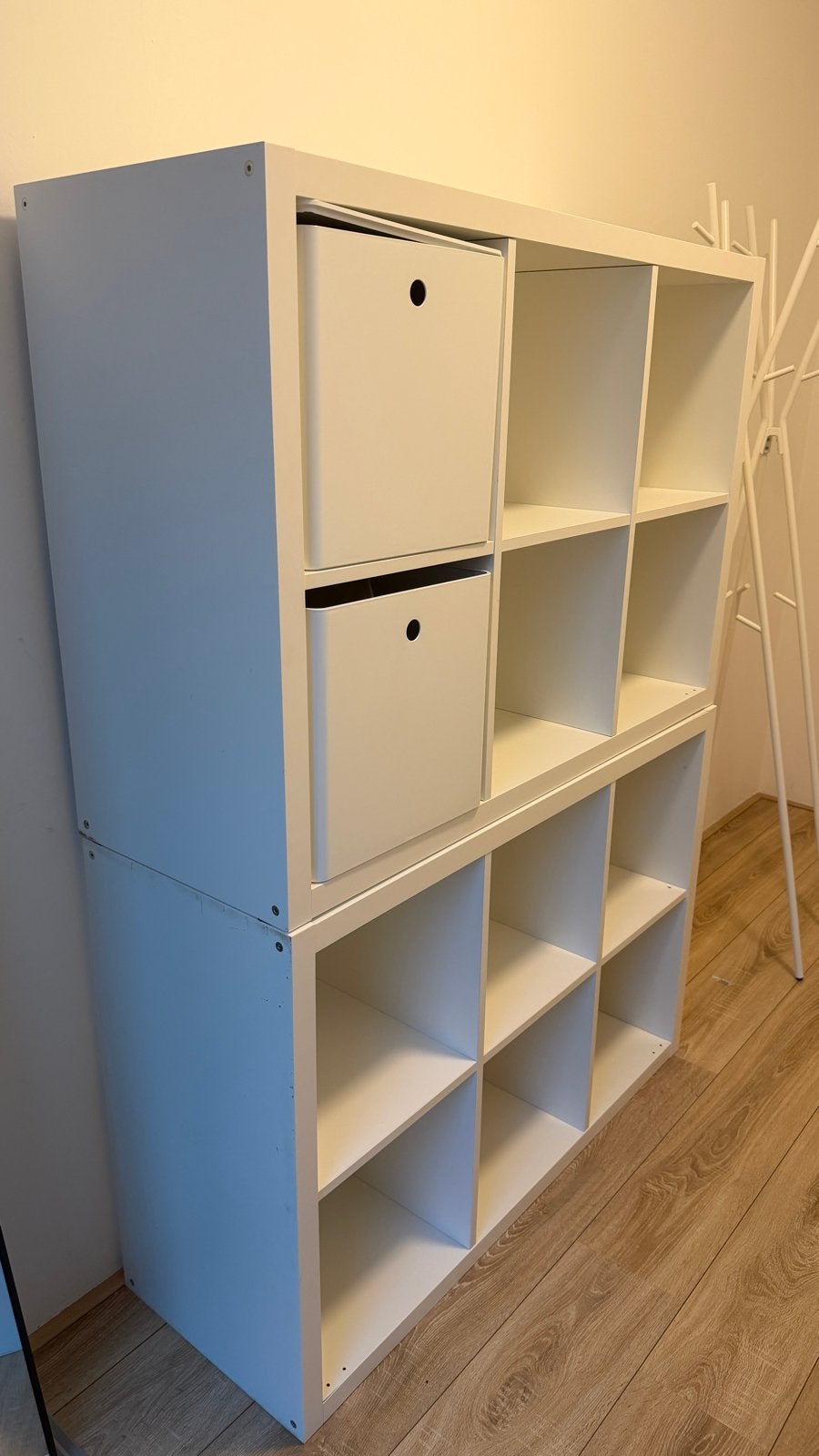 2 witte Kallax kast met 2x3 vakken, Ophalen, Gebruikt