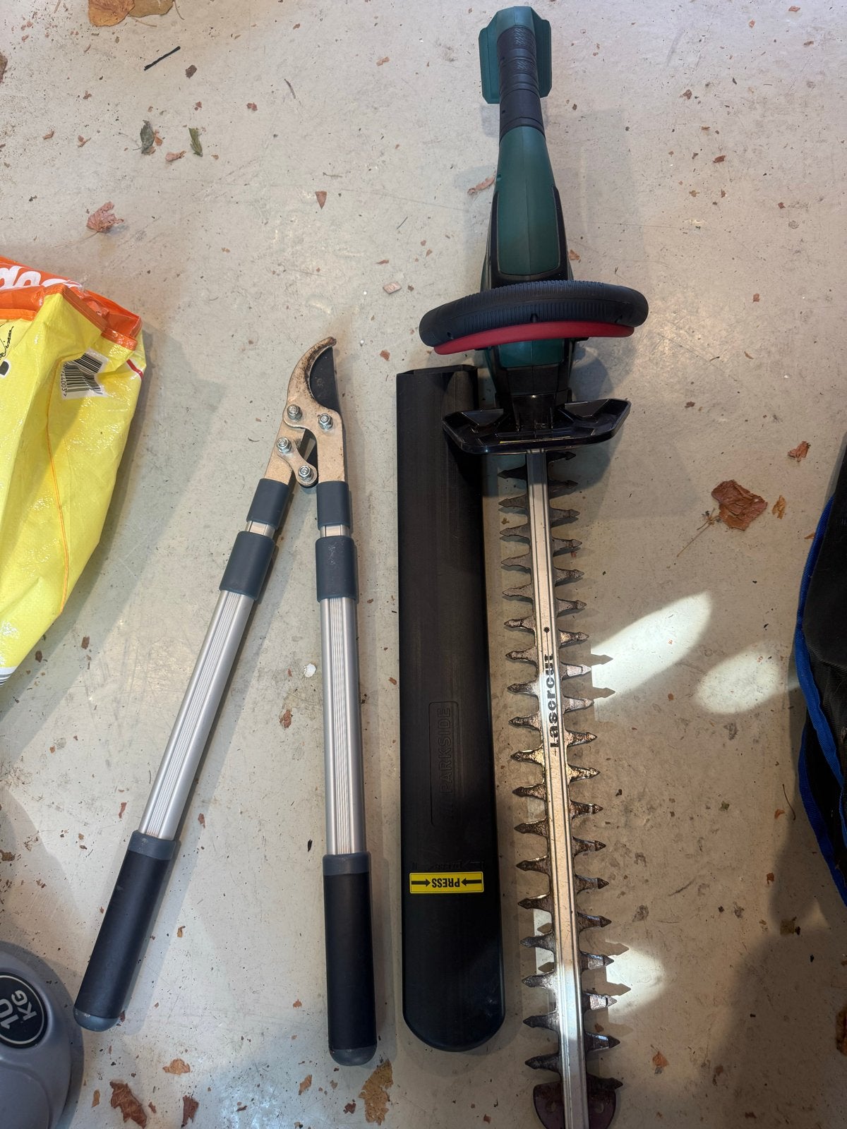 Heggenschaar en takkenschaar set, Ophalen, Gebruikt, Elektrisch
