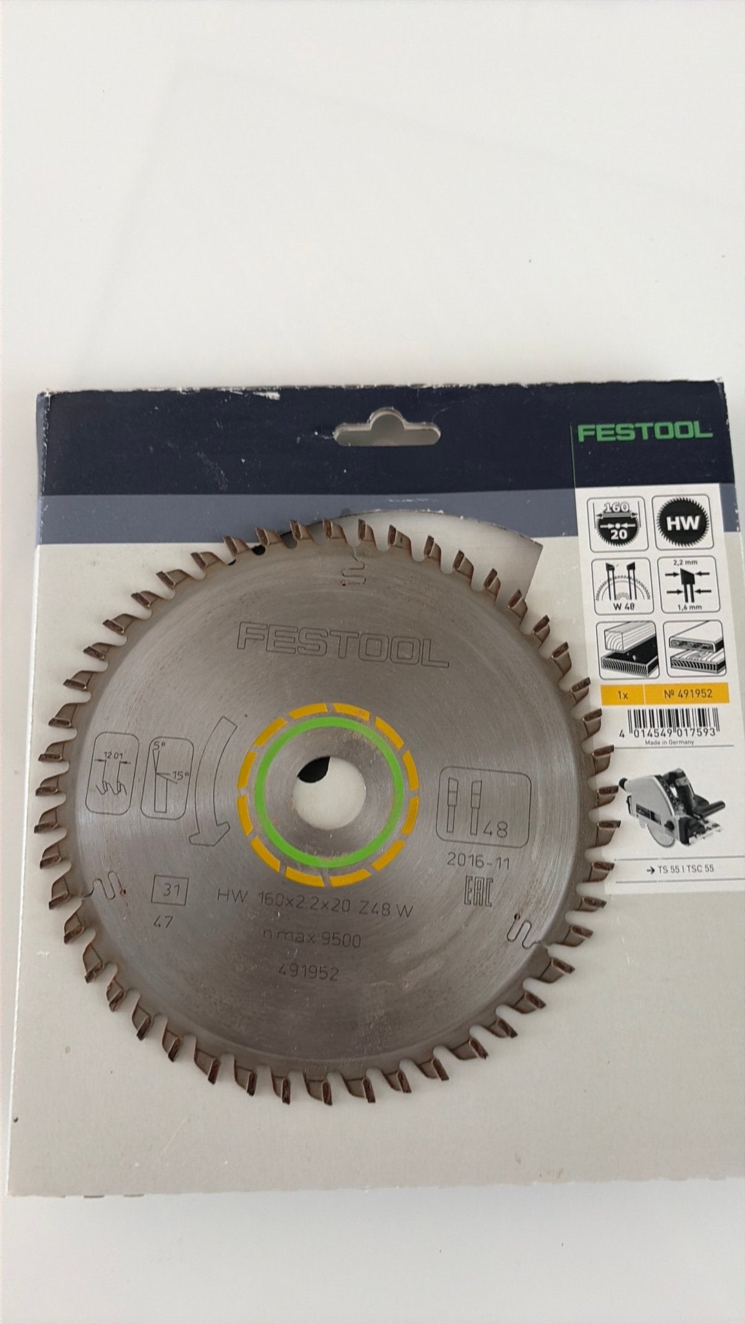 Festool zaagblad 491952, Ophalen, Gebruikt
