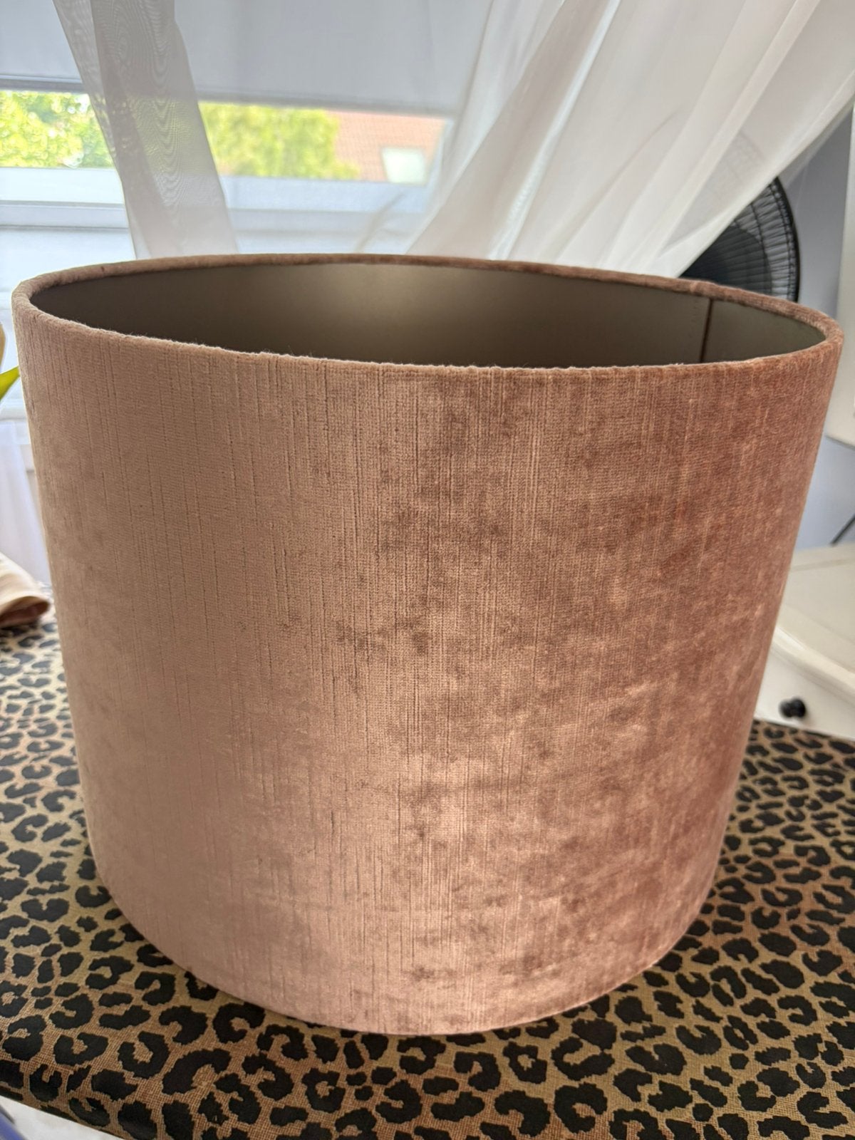 * nieuw* light& living oud roze grote lampenkap 40/30, Huis en Inrichting, Lampen | Lampenkappen, Ophalen, Zo goed als nieuw, Rond