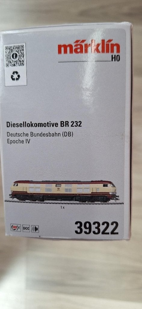 MARKLIN LOCOMOTIEF 39322  IN VERPAKKING Nieuw, Hobby en Vrije tijd, Modeltreinen | H0, Wisselstroom, Locomotief, Nieuw, Ophalen of Verzenden