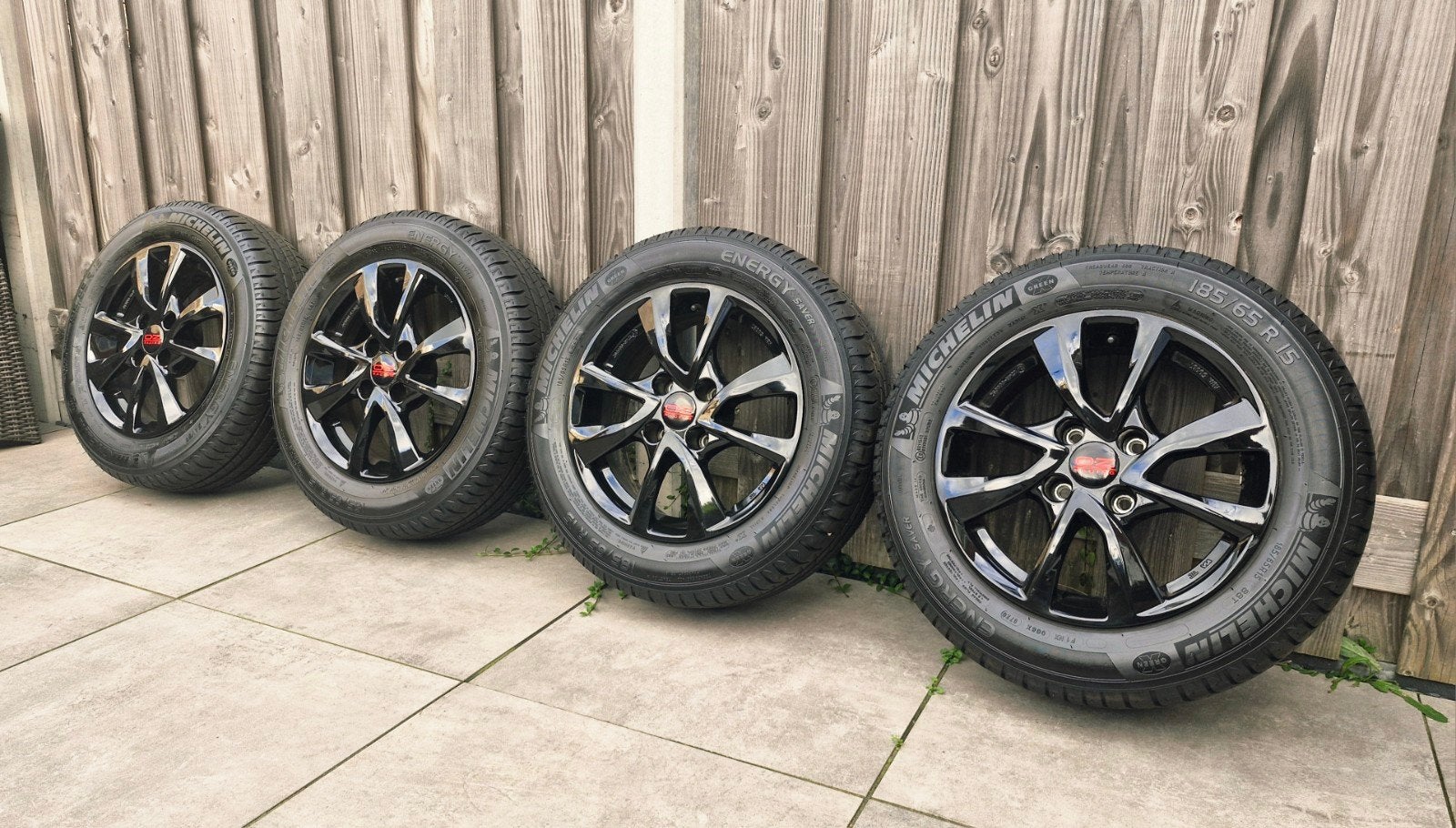 ❗️SUPERDIKKE 4x108 15 inch velgen incl Michelin zomerbanden, Auto-onderdelen, Ophalen, Gebruikt, 15 inch, Banden en Velgen