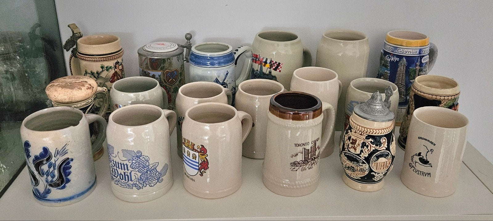 Diverse bierpullen 19 stuks, Ophalen