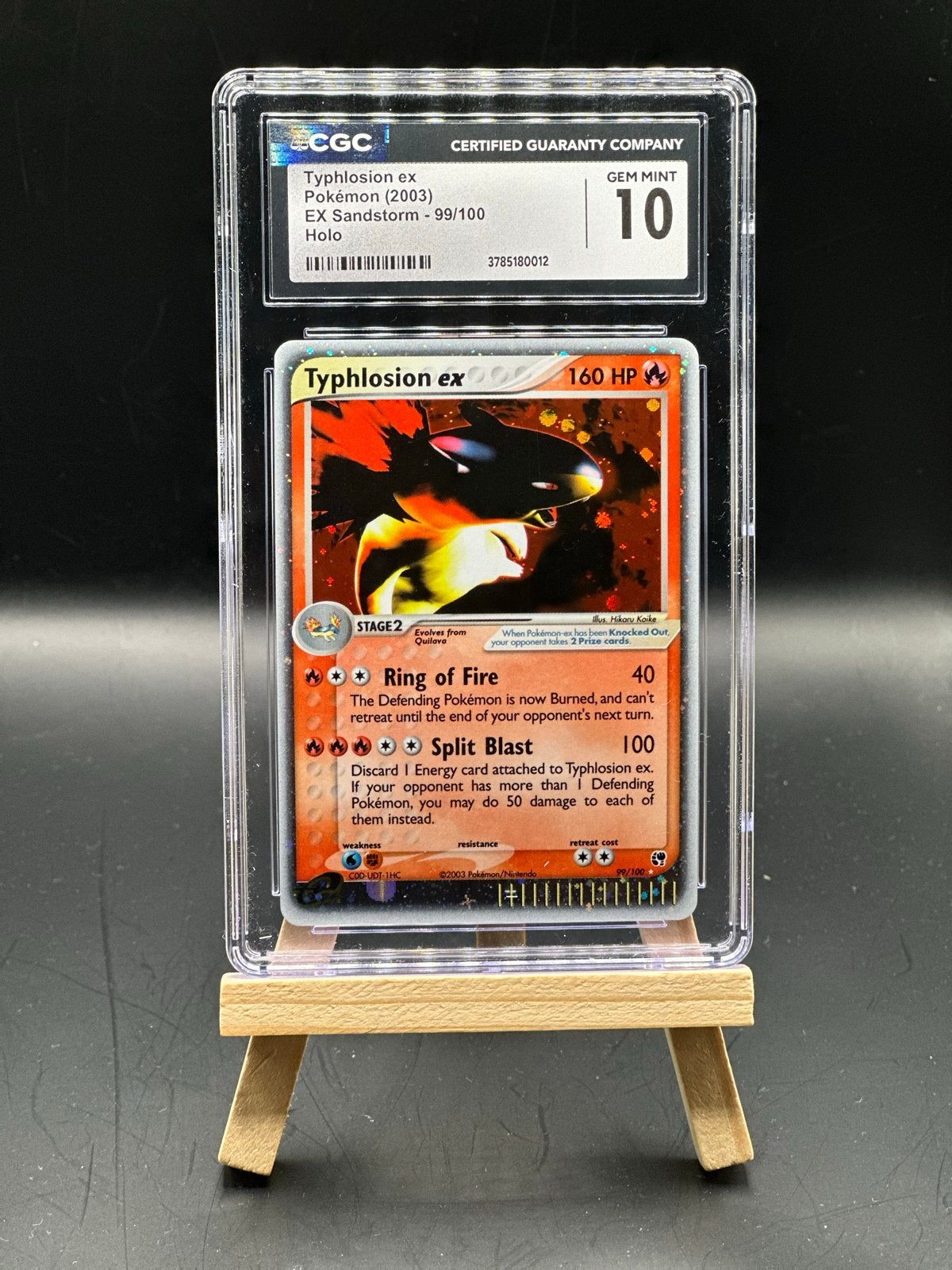 Typhlosion ex CGC 10 Gem Mint Pokémon kaart (2003)