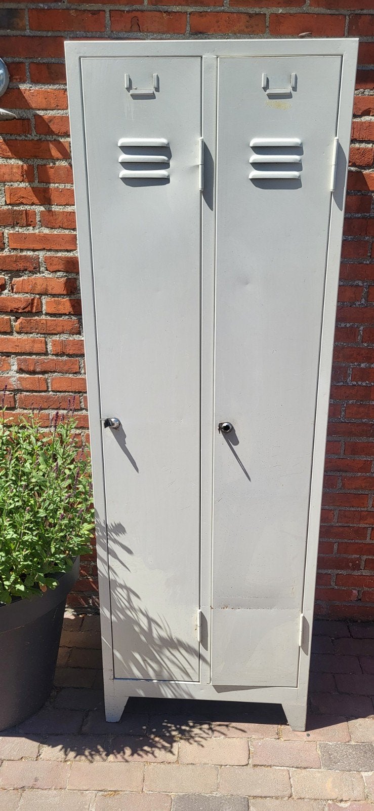 Vintage metal lockerkast - H1.80m B60cm D50cm, Huis en Inrichting, Ophalen, Gebruikt, Industrieel, Vintage