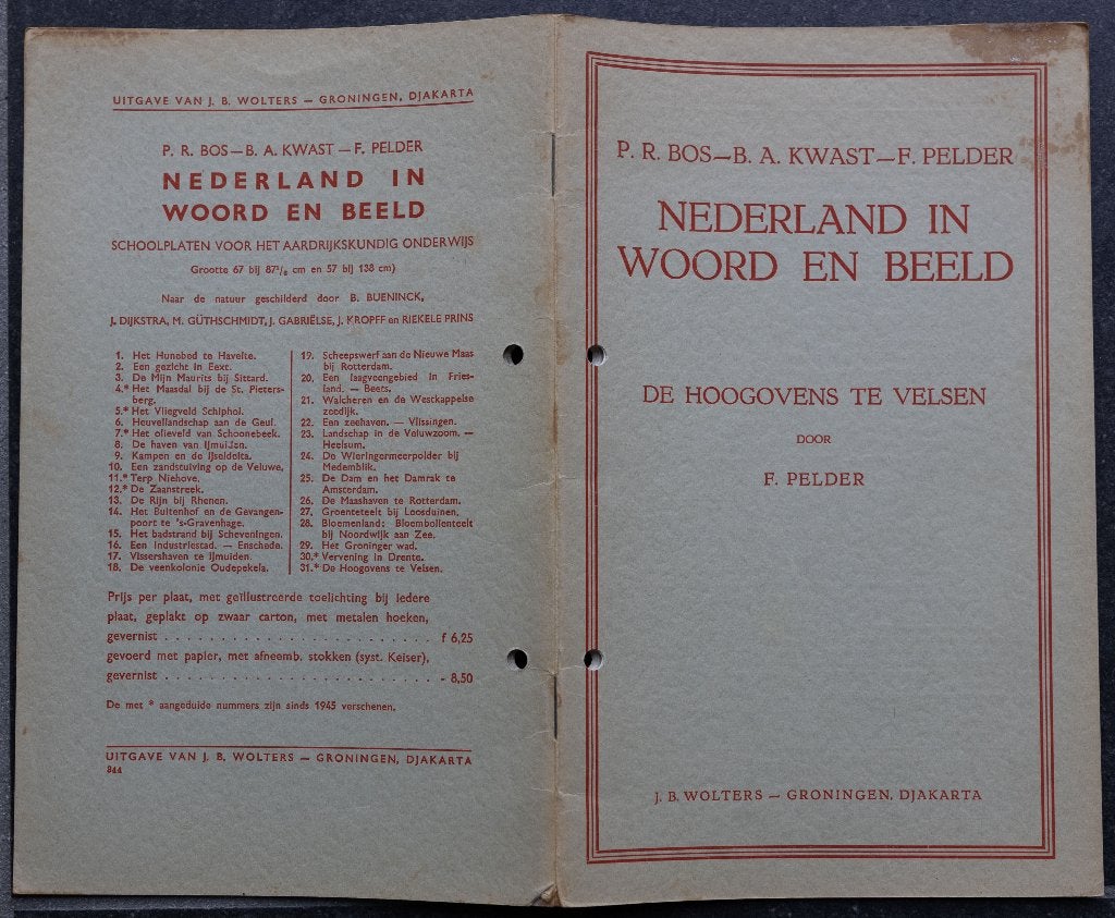 Schoolplaat boekje – De hoogovens te Velsen, Antiek en Kunst, Ophalen of Verzenden, Stad- en Dorpsgezichten