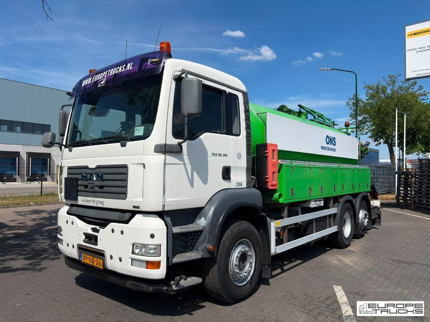 MAN TGA 26.310 Steel/Air - Ipsam Hogedruk Spoelwagen - Manua, 309 pk, Radio, Overige kleuren, MAN