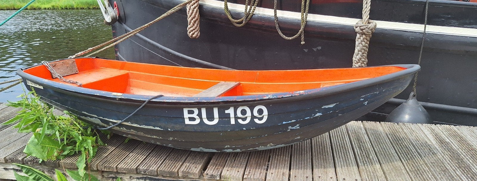 robuuste roeiboot, ideaal voor vissen/recreatie + roeispanen, Ophalen, Gebruikt, Overige typen