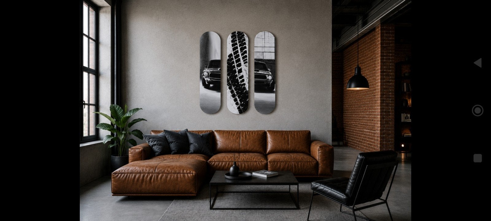 skateboards wall art nieuw met ophang steun, Verzenden