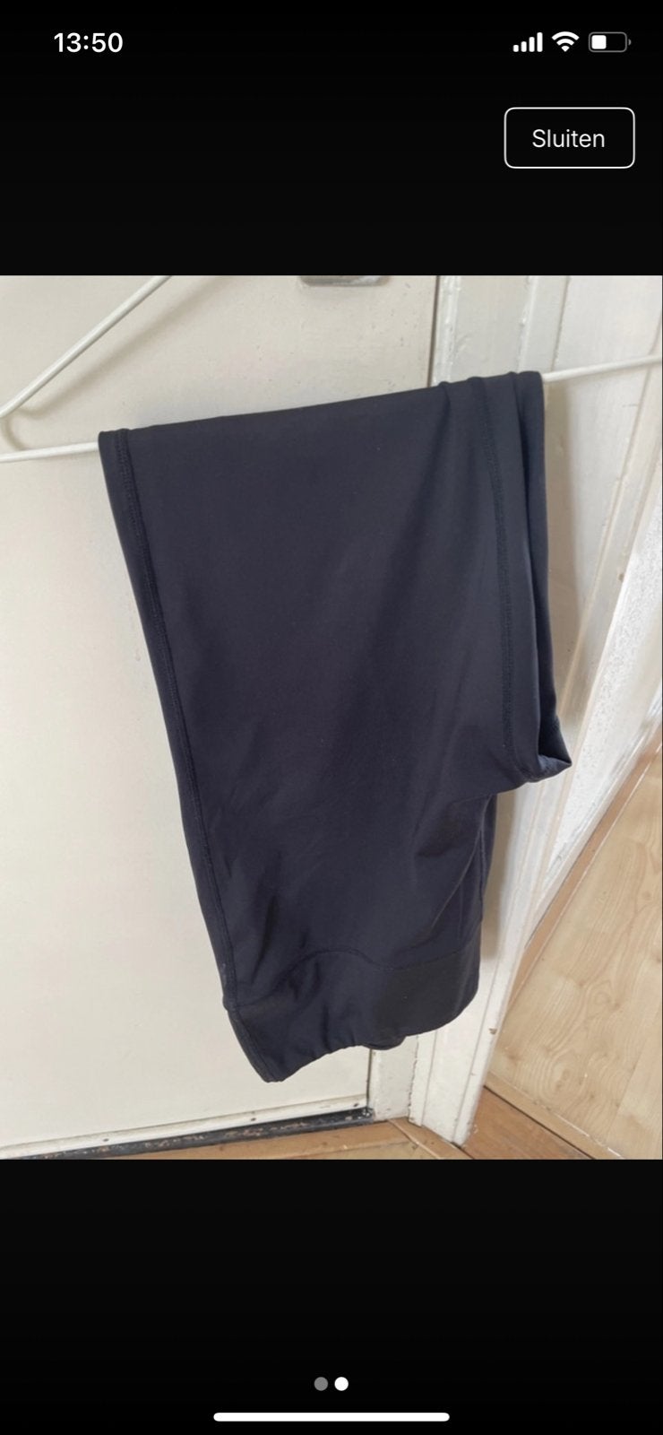 Zwarte sportlegging, Zwart, Maat 46/48 (XL) of groter, Ophalen of Verzenden, Fitness of Aerobics