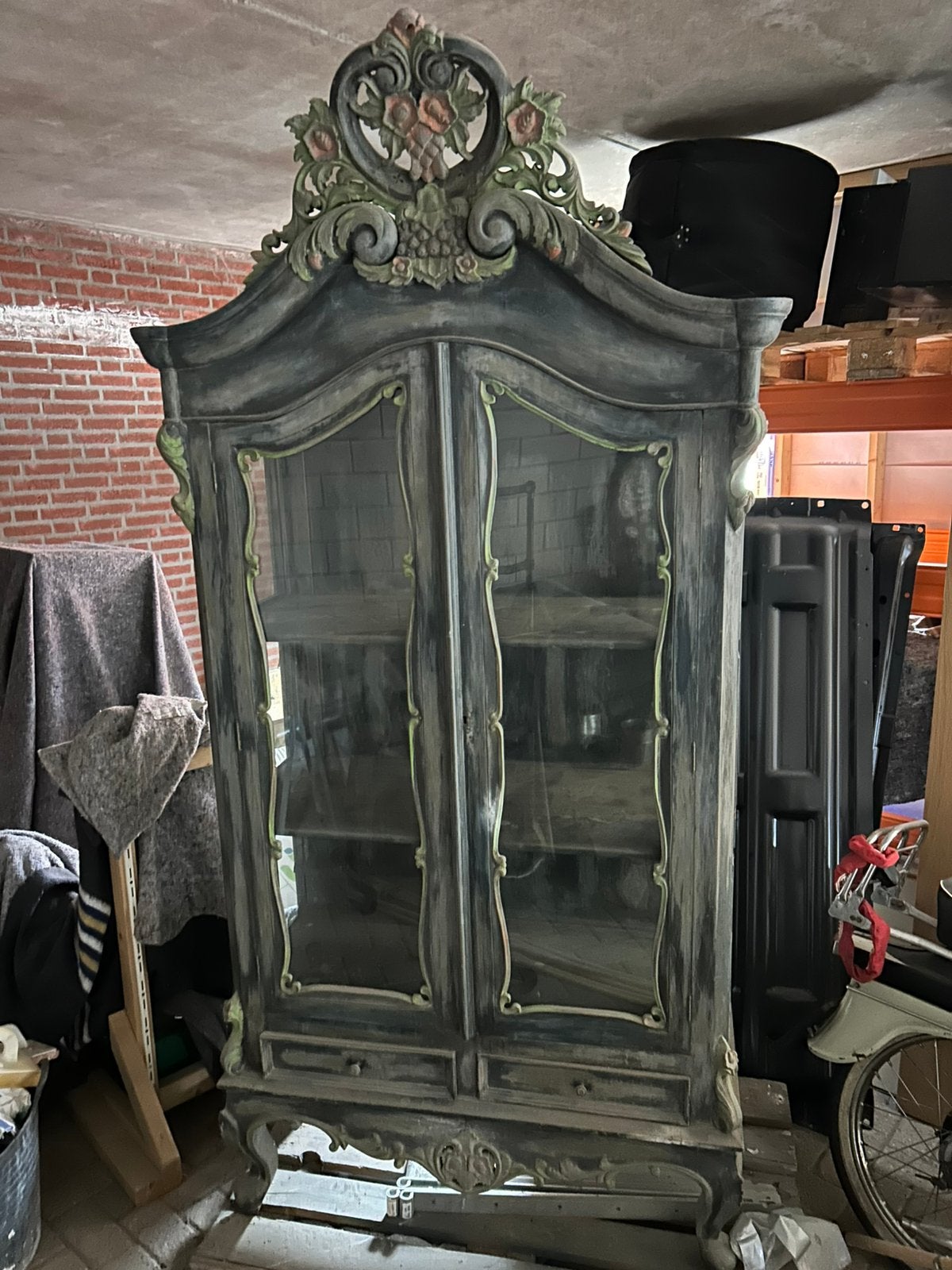 Vitrine kast., Antiek en Kunst, Antiek | Meubels | Kasten, Ophalen of Verzenden