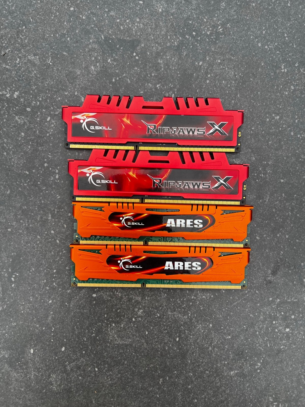 16GB DDR3 RAM (2x8GB G.Skill Ripjaws X, 2x4GB G.Skill Ares), Computers en Software, RAM geheugen, Gebruikt, DDR3, Ophalen of Verzenden