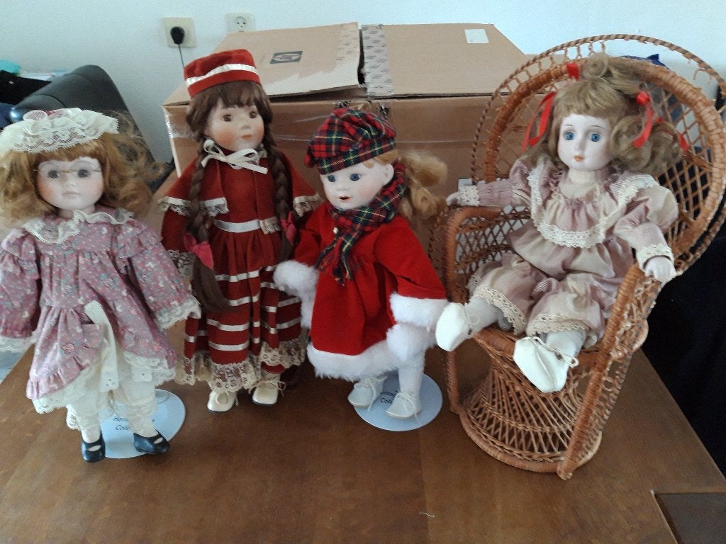 porseleinen poppen Vintage, Verzamelen, Ophalen, Zo goed als nieuw, Pop