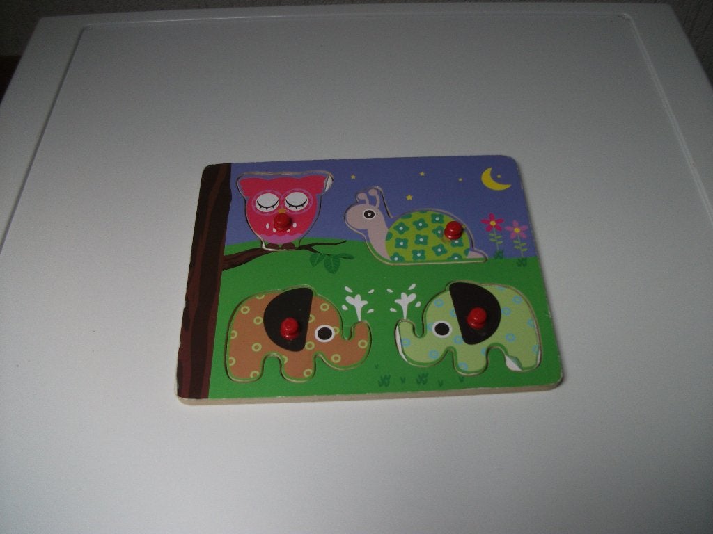 Puzzel olifanten 4 delig, Ophalen of Verzenden, Gebruikt